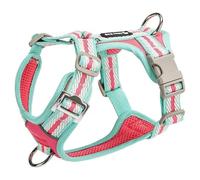 Harnais Ajustable spécialement conçu pour Les Chihuahua. Ce Harnais Anti-Traction de Type Gilet est doté d'un Anneau en D métallique et d'un Tissu en Maille Douce et Respirante. D L