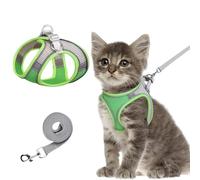 Harnais Anti-évasion pour Animaux de Compagnie + Corde de Traction, Sangle réglable Anti-évasion avec Bandes réfléchissantes, sûre et Confortable la Nuit, Convient aux Chats et Chiens, avec Cloche