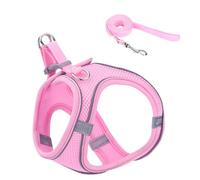 Harnais anti-fugue pour chat | Gilet en maille souple avec bandes de sécurité réfléchissantes | Collier pour chiot et animaux de petite, moyenne et grande taille, sac à dos de voyage, randonnée en