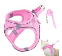 Harnais anti-fugue pour chat, gilet en souple et réfléchissante - Pour animal de compagnie de petite, moyenne et grande taille - Fournitures pour la randonnée, le dressage, les voyages en plein