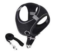 Harnais anti-fugue pour chat, harnais et laisse - Collier gilet pour chaton de petite, moyenne et grande taille pour voyage, plein air, sac à dos d'entraînement