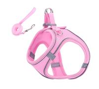 Harnais anti-fugue pour chat | Harnais et laisse en maille réfléchissante douce | Collier gilet pour animal de compagnie de petite, moyenne et grande taille pour randonnée, entraînement, camping en