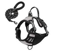 Harnais Anti-Traction Chien | Équipement Réfléchissant pour Chiot pour Marche et Traction - Harnais Réfléchissant Chien | Pour Course Entraînement Promenades Quotidiennes Aventures Extérieures Parc Ca