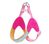 Harnais Anti-Traction en Forme de Y spécialement conçu pour Les Chinese Crested. Il est doté d'un Gilet de Poitrine rembourré et Ajustable avec Bandes réfléchissantes Pink XS