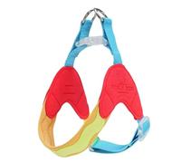 Harnais Anti-Traction en Forme de Y spécialement conçu pour Les Miniature American Shepherd. Il est doté d'un Gilet de Poitrine rembourré et Ajustable avec Bandes réfléchissantes Red M