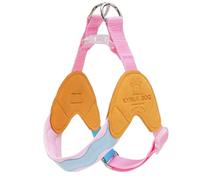 Harnais Anti-Traction en Forme de Y spécialement conçu pour Les Miniature American Shepherd. Il est doté d'un Gilet de Poitrine rembourré et Ajustable avec Bandes réfléchissantes Orange Color XS