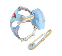 Harnais Anti-Traction pour Chien,Accessoire pour Animal avec Poignée Anti-Traction - Set De Harnais Et Laisse pour Chiot - pour Chiots Et Chiens De Toutes Tailles pour Balades Sportives Randonnées Et