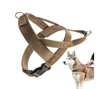 Harnais Anti-Traction pour Chien | Sangle de Poitrine Respirante,avec Boucle de Sécurité Réglable Harnais Anti-Tirage - Adapté aux Races Moyennes et Grandes, Voyage Parc
