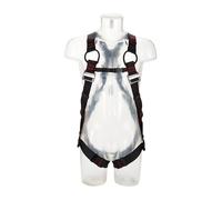 Harnais antichute 3M PROTECTA NewStyle, anneaux d'arrêt textiles côté poitrine et anneau en D côté dos, ferrures noires, fermetures automatiques, protège-étiquette avec champ d'inscription, indicateur
