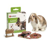 Harnais avec laisse Art Joy Mélange Flamingo - Lapin