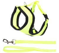 Harnais avec laisse couleur Jaune fluo pour chaton