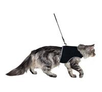 Trixie Soft Cat Harness with Leash, 36 - 54 cm x 1.20 m, Black