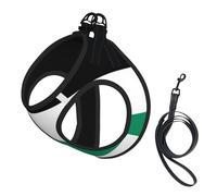 Harnais avec laisse pour petit chien imprimé drapeau de la Palestine, facile à promener, harnais pour dressage et promenade