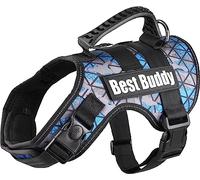 Harnais Best Buddy Uranus Bleu Camouflage Grid M 60-80CM*38MM