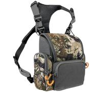 Harnais binoculaire Respirant et réglable, Sac de Poitrine de Chasse avec Sac Chasse étanche Multi-Poches pour Hommes et Femmes, Camouflage |.Coffre Harnais binoculaire