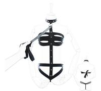 Harnais Bondage Érotique avec Design Ajouré & Corde de Traction - Set de Sangles et Corde pour Jeux SM, Fetish Body Harness pour Couples et Scènes Bondage Intenses