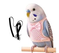 Harnais Calopsitte Avec Corde Anti-Évasion Léger Et Réglable Ensemble | Harnais d'entraînement au vol pour oiseaux pour insépbles, cacatoès, gris d'Afrique, , intérieur, extérieur,