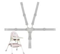 Harnais Chaise Haute Bebe,Sangle Chaise Haute Bebe,Harnais Chaise Haute,Harnais Chaise Haute Bebe,Système De Retenue Pour Enfant Universel, Ceinture De Sécurité Pour Poussette Bébé(Gris)
