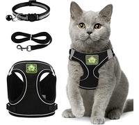 Harnais Chat Anti évasion Ensemble, Cat Harness Reglable, Réfléchissant, S