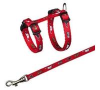 Trixie Harnais avec Laisse Motif Chatons - Coloris Aléatoire