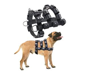 Harnais Chien Anti Traction, Gilet Lesté Tactique pour Agility, Calmant, Education, Easy Walk - Multifonction pour Gros, Moyen et Petit Chien