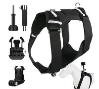 Harnais Chien Caméra d'Action Base Montage Réglable Légère | Support Harnais Sangle Caméra pour Chiot Pour Chiot Promenade Quotidienne Entraînement Extérieur Aventure Sports