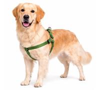 Harnais Chien - Harnais Step&Go Ziggi Kaki - Taille XL - 60-90 cm / 60-90 cm - Nylon réglable - Double Anneaux - Fermeture Clip