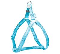 Harnais chien MAC CUIR turquoise 15mm Zolux