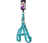 Harnais chien MAC CUIR turquoise 20mm Zolux