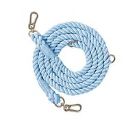 Harnais Chien, Multifonctionnelle à Double Tête Tresse Longe Chien avec Accessoires en Or pour Le Camping Voyage Randonnée en Plein Air (Sky Blue 210cm*1.2cm)
