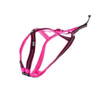 Harnais Chien Sport X-Back One Encolure et Dos réglable pour activité CANICROSS, la Marque I-DOG est Une Marque Française. (Rose, 4XS)