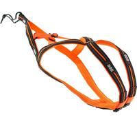 Harnais Chien Sport X-Back One Orange Encolure et Dos réglable pour activité CANICROSS, la Marque I-DOG est Une Marque Française. (XXXS)