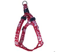 Harnais chien Tahiti nylon rouge Taille : S - DOOGY CLASSIC