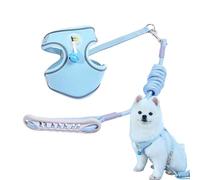 Harnais Chiot avec Grelot, Respirant, Anti-Traction, Collier en | Harnais Anti-Traction avec Soutien pour Petit Chien pour Chiot Petit Moyen Promenade Entraînement Course