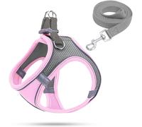 Harnais Chiot,Garnais Chien Lumineux,Harnais Anti Traction pour Petit Chien(Rose,M)
