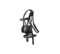 Harnais d'attélage cheval en cuir avec plastron Lexhis Bochum - negro - Noir - Mini-Shetland