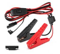 Harnais de câbles crocodile pour batterie SAE avec interrupteur marche/arrêt, 12 AWG, pinces crocodiles 12 V avec fils pour pièces de pulvérisateur, pompe de pulvérisation, chargeur de batterie, câble