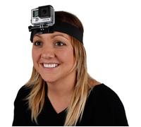 Harnais de casque pour caméra GoPro 4 /Hero 4 - DURAGADGET - fixation frontale réglable et antidérapante