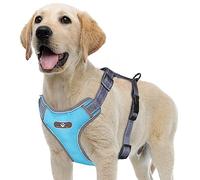 Harnais de Chien Anti Traction, Harnais Chien Respirant Réglable Facile à Mettre, Réfléchissant Réglable Gilet Chien, Gilet Rembourré Confort Mesh Doux pour Petit Chien Moyen Grand