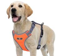 Harnais de Chien Anti Traction, Harnais Chien Respirant Réglable Facile à Mettre, Réfléchissant Réglable Gilet Chien, Gilet Rembourré Confort Mesh Doux pour Petit Chien Moyen Grand
