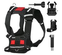 Harnais De Chien - Gilet De Harnais De Caméra Pour Chiens Pour Animaux De Compagnie | Sangle De Dos De Poitrine Small Animal Safety Bracket | Fournitures Extérieures Pour Les Aventures, Promenades Quo