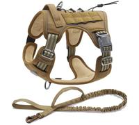Harnais De Chien Tactique Militaire Reflet De L'extérieur Rembourré en Nylon,Brun,L