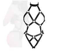 Harnais de contention intégral soutenant les muscles des bras et des jambes, confectionné dans un cuir confortable