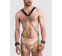 Harnais de corps avec menottes et cockring Deluxe