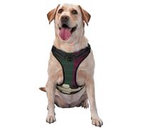 Harnais de cuisine abstrait pour chien - équipé de bandes réfléchissantes et de boucles à dégagement rapide - Convient à tous les types de chiens