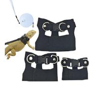 Harnais De Dragon Barbu - Gilet De Promenade En Cuir PU, Vêtements Réglable Pour La Formation Des Animaux De Compagnie, Coupe Libre Avec Boucle En Métal | Promenades Dans Le Jardin