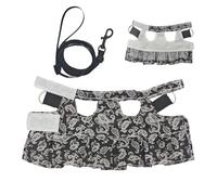 Harnais de dragon barbu - Gilet réglable avec vêtements amphibiens pour lézard, caméléon, hamster, souris | Harnais de transport pour reptiles et ensemble pour empêcher l'évasion