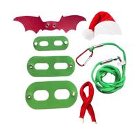 Harnais de dragon barbu - Harnais réglable avec ailes de Noël | Corde de traction colorée de dragon barbu pour festival, costume de reptiles pour anniversaire, marche