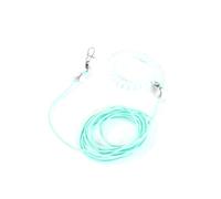Harnais de dressage d'extérieur réglable pour oiseaux de compagnie, corde anti-vol avec boucle de sécurité pour petits oiseaux, laisse sécurisée pour le vol et la marche,Vert,2 m