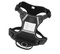 Harnais de dressage réglable pour chien - Ceinture avec plaque signalétique pour grands chiens - Harnais sécurisé et robuste